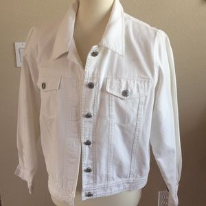 White denim jacket